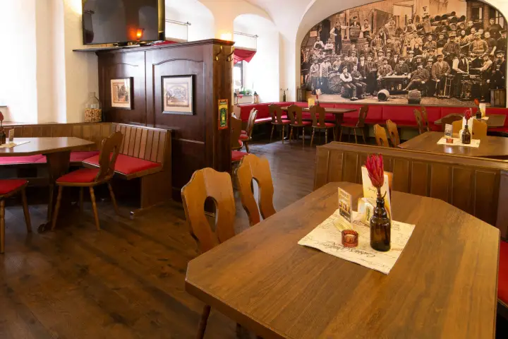 Ratskeller Freiberg: historischer Tresen
